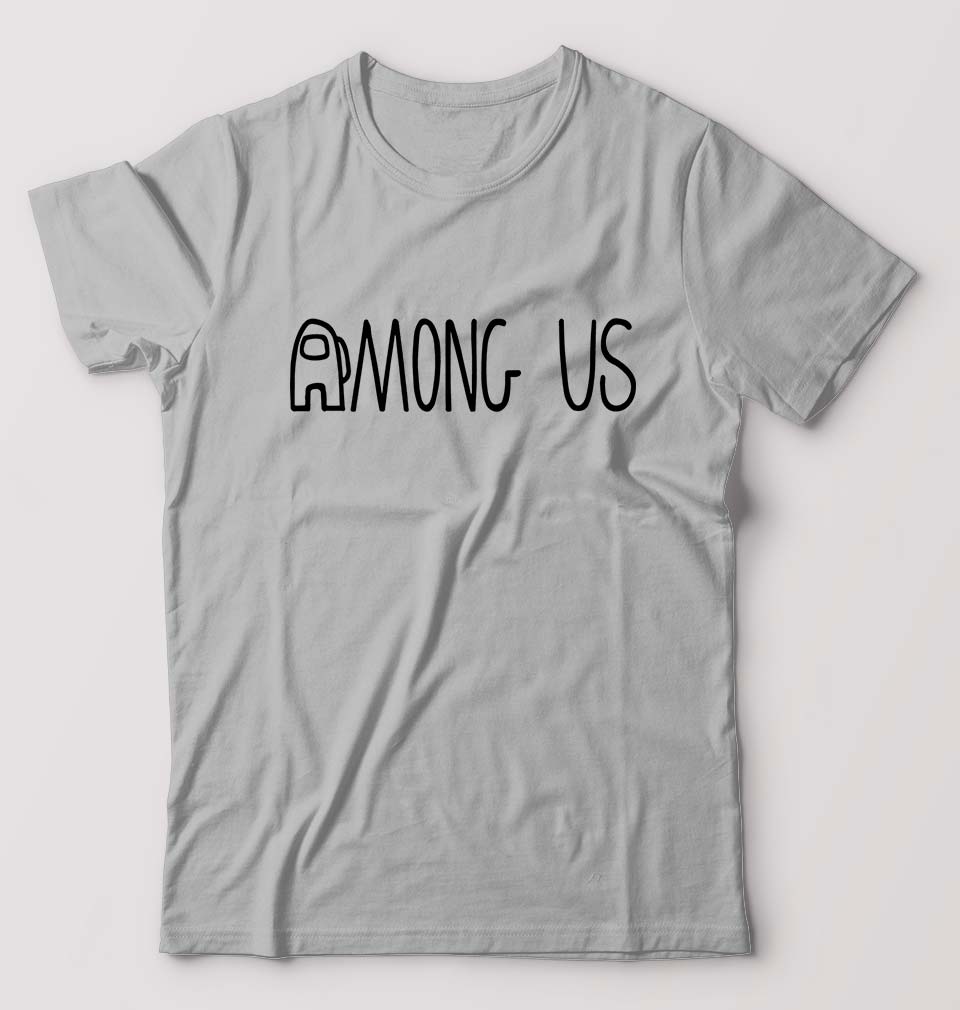 Among Us T-Shirt for Men-S(38 Inches)-Grey Melange-Ektarfa.online