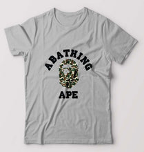 Load image into Gallery viewer, A Bathing Ape T-Shirt for Men-S(38 Inches)-Grey Melange-Ektarfa.online
