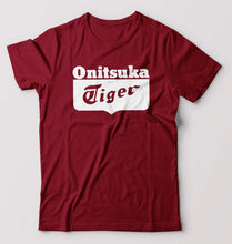 Load image into Gallery viewer, Onitsuka Tiger T-Shirt for Men-S(38 Inches)-Maroon-Ektarfa.online
