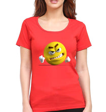 Load image into Gallery viewer, Angry Emoji T-Shirt for Women-Red-Ektarfa.online
