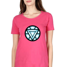 Load image into Gallery viewer, ARC REACTOR Iron Man Superhero T-Shirt for Women-XS(32 Inches)-Pink-Ektarfa.online
