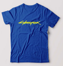 Load image into Gallery viewer, Cyberpunk T-Shirt for Men-S(38 Inches)-Royal Blue-Ektarfa.online
