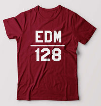 Load image into Gallery viewer, EDM T-Shirt for Men-S(38 Inches)-Maroon-Ektarfa.online
