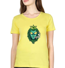 Load image into Gallery viewer, Weed Monster T-Shirt for Women-XS(32 Inches)-Yellow-Ektarfa.online
