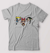 Load image into Gallery viewer, Powerpuff Girls T-Shirt for Men-S(38 Inches)-Grey Melange-Ektarfa.online
