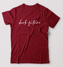 Load image into Gallery viewer, Dark Future T-Shirt for Men-S(38 Inches)-Maroon-Ektarfa.online
