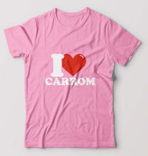 Load image into Gallery viewer, I Love Carrom T-Shirt for Men-Light Baby Pink-Ektarfa.online
