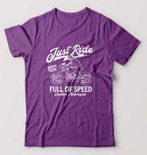 Load image into Gallery viewer, Motorcycle T-Shirt for Men-Purple-Ektarfa.online
