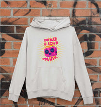 Load image into Gallery viewer, Psychedelic Music Peace Love Unisex Hoodie for Men/Women-S(40 Inches)-Grey Melange-Ektarfa.online
