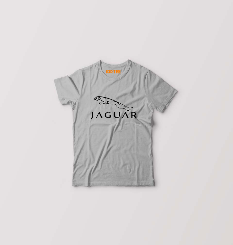 Jaguar Kids T-Shirt for Boy/Girl-Grey-Ektarfa.online