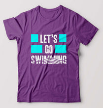 Load image into Gallery viewer, Swimming T-Shirt for Men-Purple-Ektarfa.online
