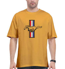 Load image into Gallery viewer, Ford Mustang Oversized T-Shirt for Men-Golden Yellow-Ektarfa.online
