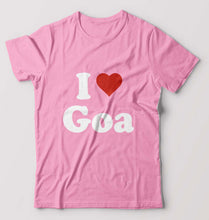 Load image into Gallery viewer, I Love Goa T-Shirt for Men-Light Baby Pink-Ektarfa.online
