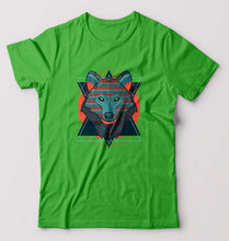 Load image into Gallery viewer, Fox Wolf T-Shirt for Men-flag green-Ektarfa.online

