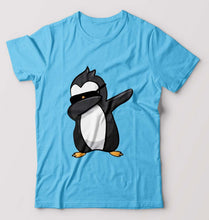 Load image into Gallery viewer, Dab Penguin T-Shirt for Men-Light Blue-Ektarfa.online
