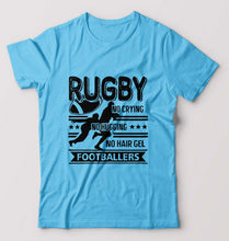 Load image into Gallery viewer, Rugby T-Shirt for Men-Light Blue-Ektarfa.online
