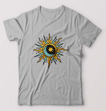 Load image into Gallery viewer, Psychedelic Chakra T-Shirt for Men-S(38 Inches)-Grey Melange-Ektarfa.online
