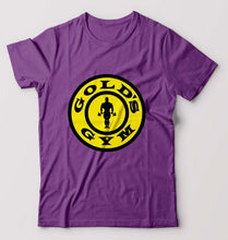 Load image into Gallery viewer, Gold&#39;s Gym T-Shirt for Men-S(38 Inches)-Purple-Ektarfa.online
