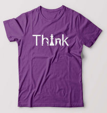 Load image into Gallery viewer, Chess Think T-Shirt for Men-S(38 Inches)-Purple-Ektarfa.online
