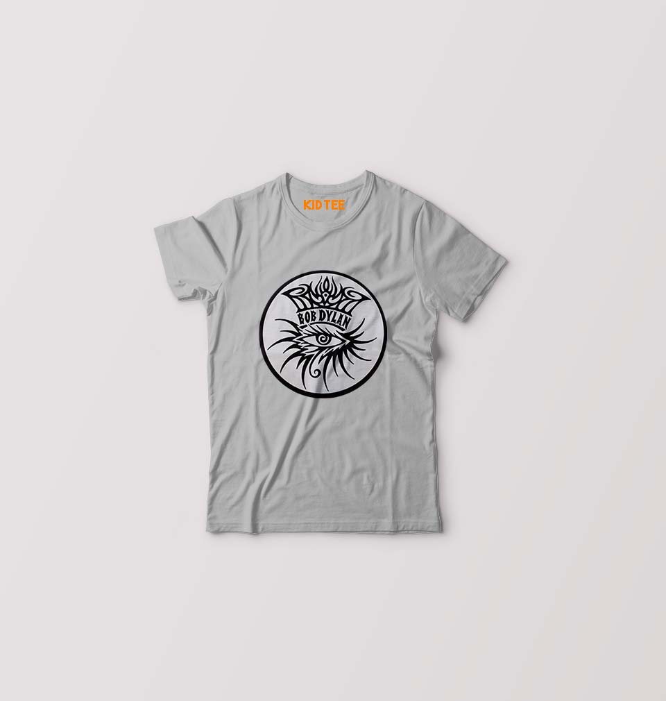 Bob Dylan Kids T-Shirt for Boy/Girl-Grey-Ektarfa.online