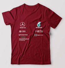 Load image into Gallery viewer, Mercedes AMG Petronas F1 2022 Team T-Shirt for Men-S(38 Inches)-Maroon-Ektarfa.online
