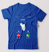 Load image into Gallery viewer, Goa Calling T-Shirt for Men-Royal Blue-Ektarfa.online

