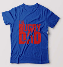 Load image into Gallery viewer, Rugby Dad T-Shirt for Men-Royal Blue-Ektarfa.online
