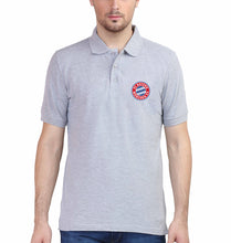 Load image into Gallery viewer, Bayern Munich Logo Polo T-Shirt for Men-S(38 Inches)-Grey-Ektarfa.co.in
