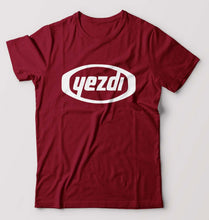 Load image into Gallery viewer, Yezdi T-Shirt for Men-S(38 Inches)-Maroon-Ektarfa.online
