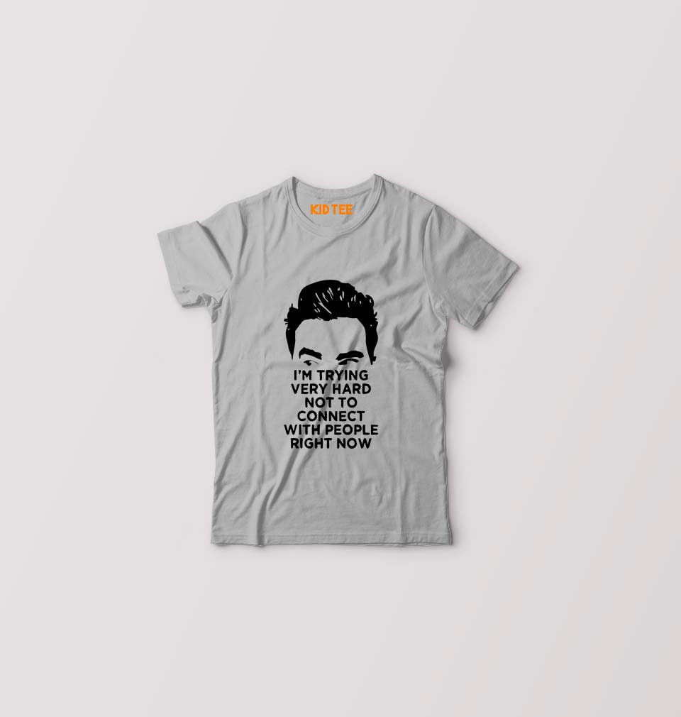 Schitts Creek Kids T-Shirt for Boy/Girl-Grey-Ektarfa.online
