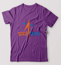 Load image into Gallery viewer, Isro T-Shirt for Men-S(38 Inches)-Purple-Ektarfa.online
