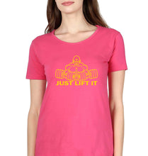 Load image into Gallery viewer, Gym Lift T-Shirt for Women-XS(32 Inches)-Pink-Ektarfa.online
