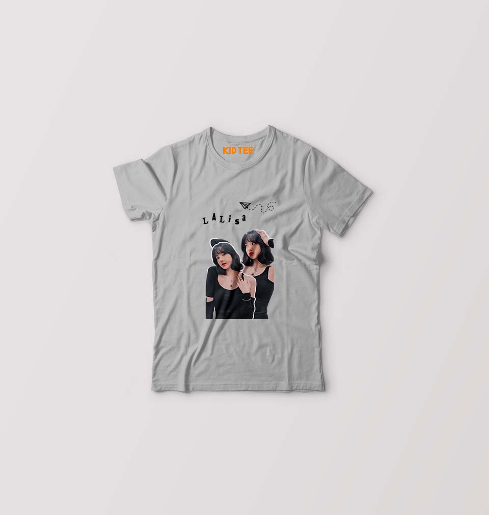 BLACKPINK Kids T-Shirt for Boy/Girl-Grey-Ektarfa.online