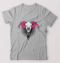 Load image into Gallery viewer, Ram Skull T-Shirt for Men-Grey Melange-Ektarfa.online
