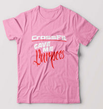 Load image into Gallery viewer, CrossFit Gym Burpees T-Shirt for Men-Light Baby Pink-Ektarfa.online
