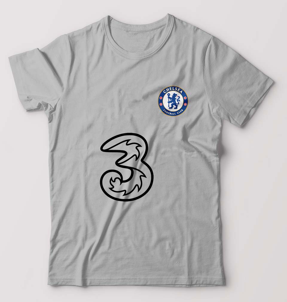 Chelsea 2021-22 T-Shirt for Men-S(38 Inches)-Grey Melange-Ektarfa.online