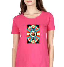 Load image into Gallery viewer, Psychedelic Peace and Love T-Shirt for Women-Pink-Ektarfa.online
