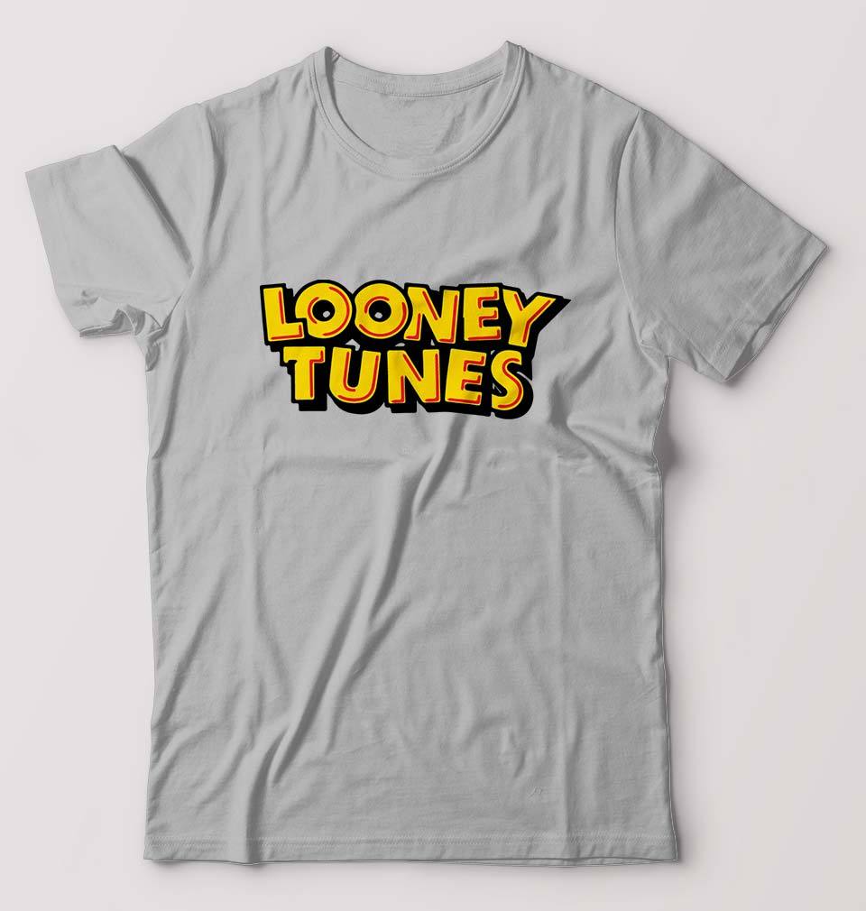 Looney Tunes T-Shirt for Men-S(38 Inches)-Grey Melange-Ektarfa.online