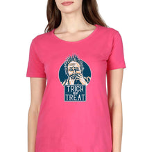 Load image into Gallery viewer, Trick or Treat T-Shirt for Women-XS(32 Inches)-Pink-Ektarfa.online
