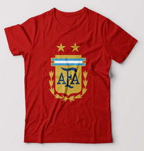 Load image into Gallery viewer, Argentina Football T-Shirt for Men-S(38 Inches)-Red-Ektarfa.online

