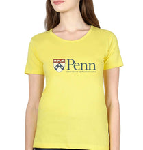 Load image into Gallery viewer, University of Pennsylvania T-Shirt for Women-Yellow-Ektarfa.online

