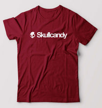 Load image into Gallery viewer, Skullcandy T-Shirt for Men-S(38 Inches)-Maroon-Ektarfa.online
