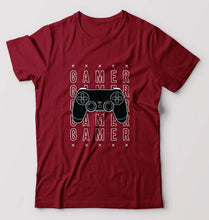 Load image into Gallery viewer, Geek Gamer T-Shirt for Men-Maroon-Ektarfa.online
