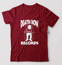 Load image into Gallery viewer, Death Row Records T-Shirt for Men-S(38 Inches)-Maroon-Ektarfa.online
