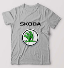 Load image into Gallery viewer, Skoda T-Shirt for Men-S(38 Inches)-Grey Melange-Ektarfa.online
