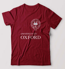 Load image into Gallery viewer, University of Oxford T-Shirt for Men-S(38 Inches)-Maroon-Ektarfa.online
