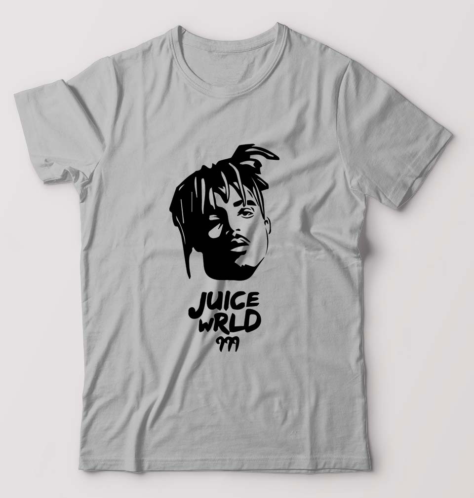 Juice WRLD T-Shirt for Men-S(38 Inches)-Grey Melange-Ektarfa.online