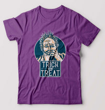 Load image into Gallery viewer, Trick or Treat T-Shirt for Men-S(38 Inches)-Purpul-Ektarfa.online
