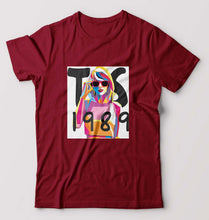 Load image into Gallery viewer, Taylor Swift T-Shirt for Men-S(38 Inches)-Maroon-Ektarfa.online
