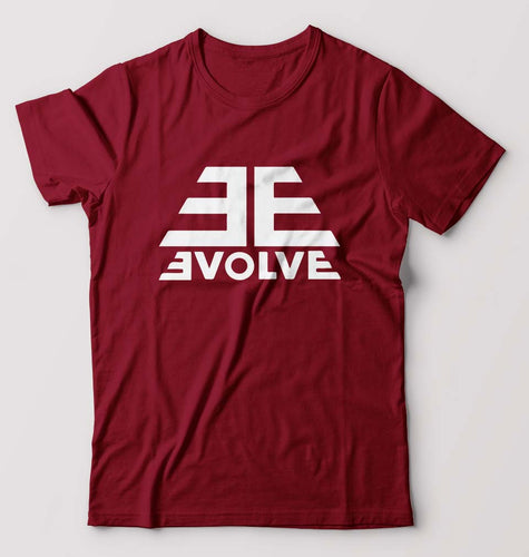 Evolve T-Shirt for Men-Maroon-Ektarfa.online